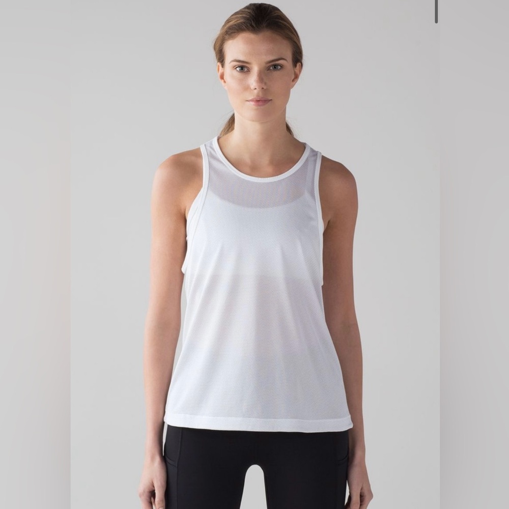 Lululemon Squad Goals Tank in Trinity Mesh